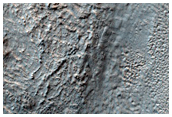 Small Mesa with Bands or Terraces Visible in MOC Image S18-01092