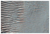 Possible Olivine Deposit North of Mouth of Nirgal Vallis