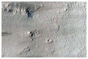 Crater Rim Interior with Fans and Flow Features