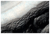 Ridge Complex in Crater in Promethei Terra