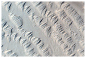 Reticulate Bedform Change Detection Northwest Ascraeus Mons