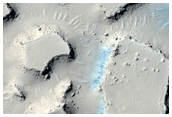 Clusters of Buttes and Mesas among Flows South of Western Cerberus Fossae