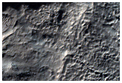 Mesa in Crater Deposit West of Martz Crater