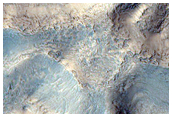 Chaos Terrain in a Crater