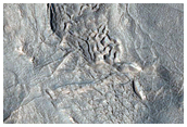 Layered Feature in Mesa Notch in Deuteronilus Mensae