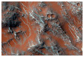 Small Crater on Rim of Larger Crater