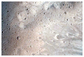 Eastern Rim of Well-Preserved 15-Kilometer Crater Near Alba Mons