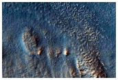 Gullies in Crater Wall