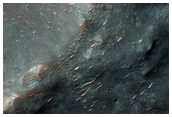 Floor of Crater in Tyrrhena Terra