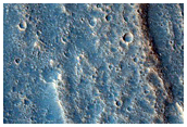 Leveed Flow on Slope Visible in CTX Image P18_007996_2034