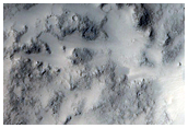 Crater with Central Peak in Isidis Planitia