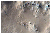 Crater Interior with Fans and Flow Features