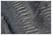 Ridges North of Gale Crater