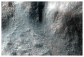 Central Uplift of Impact Crater in Tyrrhena Terra