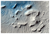 Sand Around Crater Ejecta