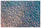 Polar Crater with Summer Ice