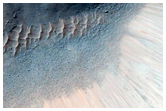 Fresh 3-Kilometer Crater in Tyrrhena Terra