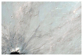 Crater with Dark and Bright Ejecta