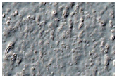 Crater with Ice-Like Flow of Fill Material