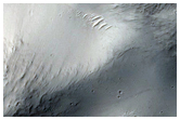 Impact Crater in Aeolis Mensae