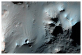Pitted Ejecta from Hale Crater