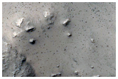 Gullied Impact Crater North of Coprates Chasma