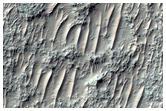 Crater Alcove and Rocky Deposits