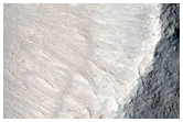 Mid-Latitude Crater with Steep Slopes