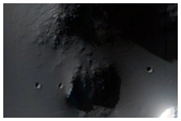 Small Channels Within Highland Crater