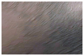 Possible Hydrated Minerals in Crater Wall