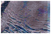 Gullies on South Wall of Crater