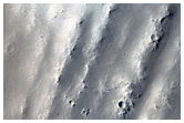Ejecta Falling into Pre-Existing Crater