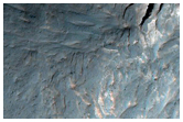 Layers in Lower Southwest Candor Chasma Wall in MOC Image R08-00869