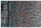 Possible Gullies in Crater Wall