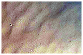 Wrinkle Ridge and Crater Intersection in Terra Sabaea