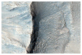 Eastern Half of Gullied Impact Crater