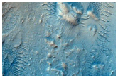 Gullies in Crater North of Iani Chaos