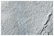 Contact between Lava and Fractured Terrain