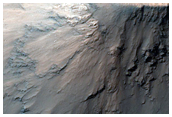 Feldspar-Rich Rocks in Xanthe Terra Crater
