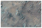 Dissected Outcrops on Crater Floor