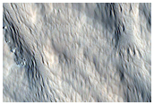 Valleys on the Western Flank of Hecates Tholus