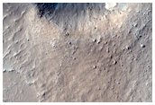 Crater with Sand in Amazonis Planitia