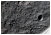 Gully with Frost Deposits