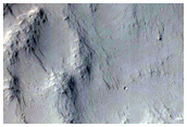 Crater and Massif in Southwest Amazonis Region