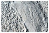 Features in Crater in North Central Arabia Region