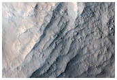 Distal Margin of Aureole Deposit North of Olympus Mons