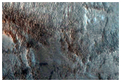 Dark Spot in Crater