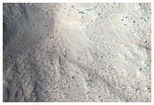 Monitor Slopes of Fresh Crater
