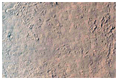 Terraces in Pass Into Crater and Possible Polygons on Floor