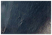 Alluvial Fan in Small Crater on Floor of Dawes Crater
